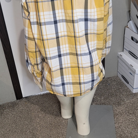Men's Yellow Plaid Shirt - Picture 5 of 6